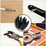 Nail Polishing Tool Manufacturer - Hot Selling Double-Headed Black Gauze Gray Sand Wooden Stick Cuticle Pusher