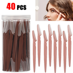 Facial Razors Manufacturer - Wholesale Straight Customized Packaging 12pcs Multipurpose Eyebrow Scraper with Mesh Head