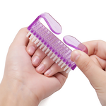 Nail Cleaning Brushes Manufacturer - Nylon with Plastic Handle Grip for Manicure and Pedicure Salons