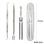 Pedicure Knife Set Manufacturer - Hot-Selling Eco-friendly Stainless Steel Double-Headed Picker Dead Skin Fork