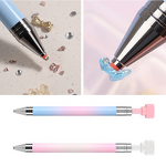 Rhinestone Crayon Pen Manufacturer - Rotating Adhesive Plastic Handle Gradient Holder Picker Tool