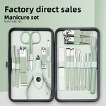 Nail Clippers Set Manufacturer - Luxury Eco-friendly Stainless Steel 18 Pcs Custom Logo Kit
