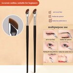 Makeup Brush Manufacturer - Thin Angled Tinting Single Custom Logo Private Label Flat Brow Eyeliner Concealer