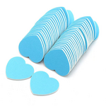 Nail Buffers Manufacturer - Wholesale Professional Custom Logo Mini Heart Shape Manicure Sponge Blue Purple Polish