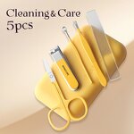 Manicure Cutter Kit Manufacturer - New Ebt 5 in 1 Professional Stainless Steel Right-handed Beauty Care Set