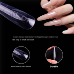 Nail Forms Manufacturer - 140 Clear Eagle Crystal Extension Fast UV Cure Paperless Starry Sky Tips