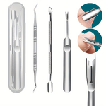 Pedicure Knife Set Manufacturer - Hot-Selling Eco-friendly Stainless Steel Double-Headed Picker Dead Skin Fork
