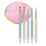 Nail Art Palette Set Manufacturer - Resin with Double-Ended Dotting Pen Mixing Tray Painting Brushes Carving Pen