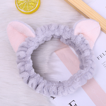 Hair Headband Manufacturer - Fashion Women Wash Face Elastic Fleece Bunny Ears Bow Knot Eco-friendly Bath Makeup SPA