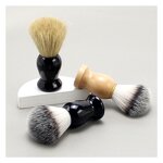 Shaving Razor Set Manufacturer - Classic Black Safety Mini Stainless Steel with Black Badger Shaving Brush
