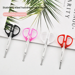 Nose Hair Trimmer Manufacturer - Stainless Steel Head Home Use Straight Plastic Pointed Eyebrow Comb