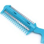 Hair Cutting Comb Manufacturer - Double Edge Razor Blades Thinning Trimmer Double-Sided Thin Plastic