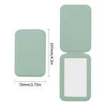 Vanity Mirror Manufacturer - Wholesale Customized Logo Pu Leather Compact Pocket Folding Travel for Women Girls