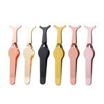 Brow Tweezers Manufacturer - Wholesale Private Label Logo Thick Metal Stainless Steel Eyelash Grip Scissors