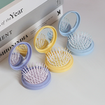 Comb with Mirror Manufacturer - Plastic Folding Airbag Small DIY Cute Girl Air Cushion Head Massage Integrated Portable