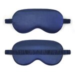 Sleep Mask Manufacturer - Custom Logo Satin Silk Eye Cover Soft Blindfold Elastic Strap for Women Men Travel