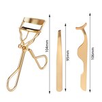 Lash Curler Kit Manufacturer - Private Label Stainless Steel Gift Box Rose Gold Applicator Tweezer Set