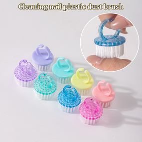 Nail Cleaning Brush Manufacturer - Portable Mini Transparent Art Brush for Dust Powder Multi Functional
