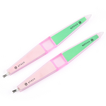 Nail Buffer File Manufacturer - Double Sided Plastic 4 in 1 with V Shape Cuticle Remover