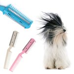 Hair Styling Tool Manufacturer - New Pro Double-Sided Plastic Razor Comb Scissor Bangs Brush for Cutting Thinning