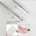 Manicure Tool Manufacturer - New Double-Ended Steel Pusher Horseshoe Head for Gel Polish Cuticle Removal