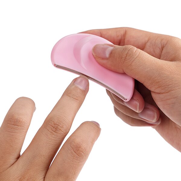 Nail File Manufacturer - Wholesale Half Moon Cute Soft Buffer Travel Size 180 240 Grit Shaper