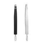 Eyebrow Tweezers Manufacturer - Stainless Steel Clip Oblique Slanted Tip for Plucking and Trimming Beauty Makeup