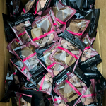 Powder Puff Set Manufacturer - Chocolate 10-piece Velvet Triangle Cushion Puff Mini Wholesale