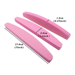 Nail File Manufacturer - Wholesale Half-Moon Sponge Sanding Double-Sided Coarse Fine Sand Sponge