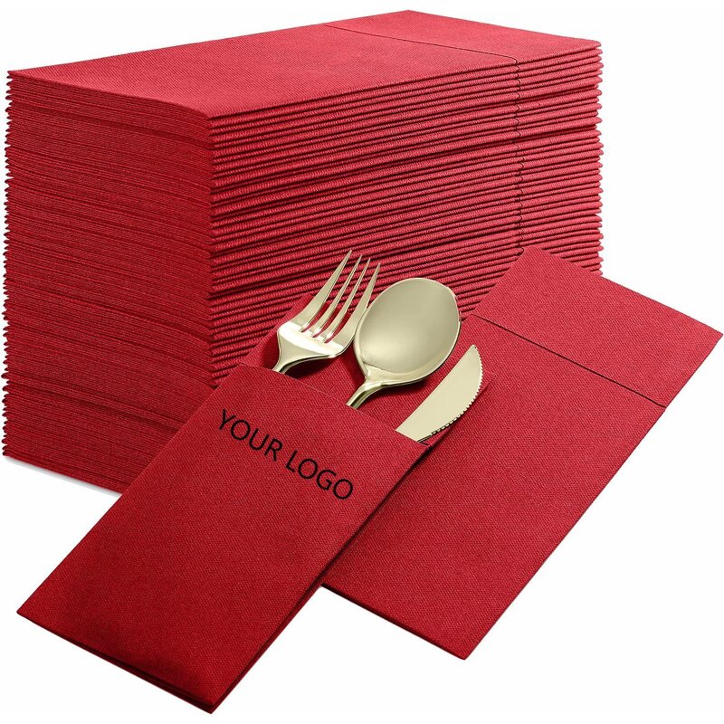 Airlaid Dinner Napkin Manufacturer - Quality Green 1ply 16.5 Inches Pocket Type Linen Feel Weeding Party Napkin