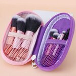 Travel Makeup Brush Kit Manufacturer - Professional 10Pcs Synthetic Hair Foundation Cosmetics Powder Mini Brush Set With Bag