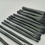 Makeup Brush Set Manufacturer - 12pcs Face Eyeshadow Eyeliner Lip Brush Set Tool with Metal Box