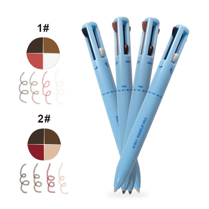 4-In-1 Makeup Pen Manufacturer - Custom Wholesale Private Label Creamy Vegan Waterproof Eyeliner Eyebrow Lipliner Highlighter