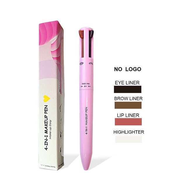 Makeup Pen Manufacturer - Beauty Versatile 4-in-1 Multicolor Eyebrow Eyeliner Highlight Lip Liner Pen
