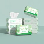 Baby Wet Wipes Manufacturer - 80 Sheets Large Family Pack Hypoallergenic Alcohol Free Fragrance Free Soft Gentle Wipe