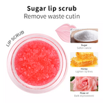 Lip Scrub Balm Manufacturer - Wholesale Reizen 6 Flavors Organic Fruit Custom logo Vegan Strawberry 2 in 1