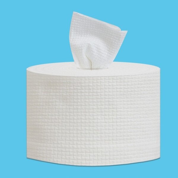 Rolled Cotton Towel Manufacturer - 80 Count 100% Cotton Disposable Facial Towel Roll Good Quality