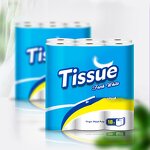 Toilet Tissue Roll Manufacturer - Wholesale Custom Logo Bathroom Core 2 Paper Roll 3 Ply Toilet Tissue
