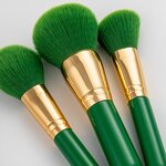 Christmas Makeup Brush Set Manufacturer - Best Foundation Green Gold Christmas Gift Private Label Mini Eye Makeup Brush Set