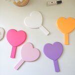 Compact Handheld Mirror Manufacturer - Hot Sale Specchio Per Il Trucco Beauty Heart Shaped Cosmetic Mirror