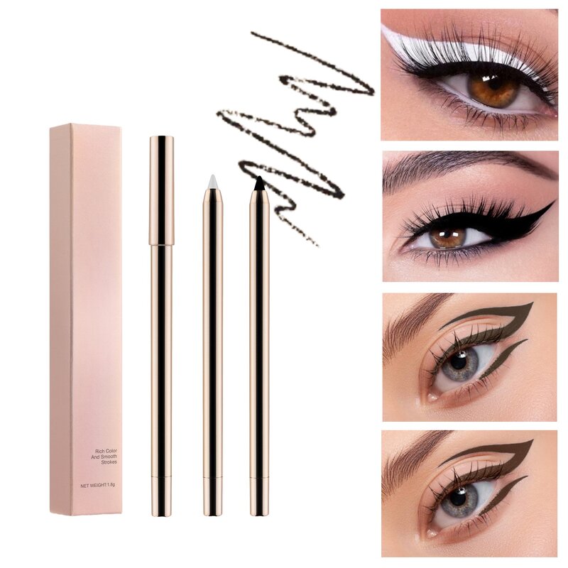 Eyeliner Pencil Manufacturer - High Pigment Waterproof 4 Colors Long Lasting Gel Eye Liner Pen