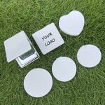Compact Makeup Mirror Manufacturer - Custom Folding Pu Leather Portable Magnifying Double Sides White Mini Pocket Mirror