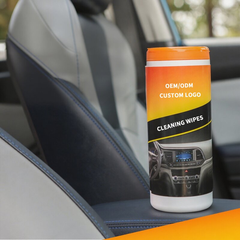 Car Cleaning Wipes Manufacturer - Custom Nonwoven Wet Wipes OEM ODM Logo Portable Interior Cleaning Wipes
