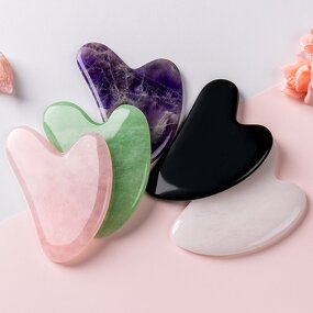 Facial Massager Manufacturer - High Quality Masajeador Facial Piedra Rose Quartz Gua Sha Massage Tool