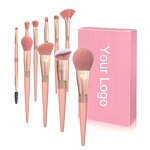 Makeup Brush Set Manufacturer - Private logo 10pcs Premium Vegan Glitter Diamond Makeup Brush Sets