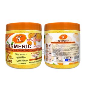 Body Scrub Manufacturer - VSC Wholesale Pivate Label Anti Dark Pots Anti-aging Moisturizing Turmeric Super Whitening Shower Cream
