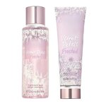 Body Lotion Gift Set Manufacturer - Body Fragrance 2pcs Plastic Bottle Spray Customized Floral Body Mist Female