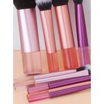 Travel Makeup Brush Kit Manufacturer - Professional 10Pcs Synthetic Hair Foundation Cosmetics Powder Mini Brush Set With Bag