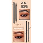 Microblading Eyebrow Pen Manufacturer - 4 Fork Tip Tattoo Pencil Long Lasting 2 in 1 Fine Sketch Waterproof Four Tip Brow Pencil