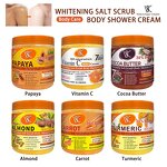 Body Scrub Manufacturer - VSC Wholesale Pivate Label Anti Dark Pots Anti-aging Moisturizing Turmeric Super Whitening Shower Cream